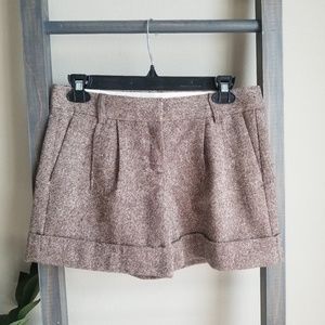 EXPRESS | Brown Editior Style Wool Shorts